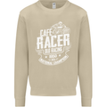 Cafe Racer Old Racing Biker Motorcycle Mens Sweatshirt Jumper Sand