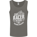 Cafe Racer Old Racing Biker Motorcycle Mens Vest Tank Top Charcoal