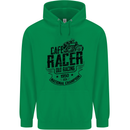 Cafe Racer Old Racing Motorcycle Biker Childrens Kids Hoodie Irish Green