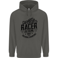 Cafe Racer Old Racing Motorcycle Biker Childrens Kids Hoodie Storm Grey