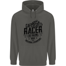 Cafe Racer Old Racing Motorcycle Biker Childrens Kids Hoodie Storm Grey