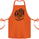 Cafe Racer Old Racing Motorcycle Biker Cotton Apron 100% Organic Orange