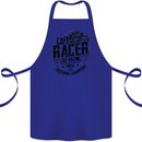 Cafe Racer Old Racing Motorcycle Biker Cotton Apron 100% Organic Royal Blue