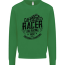 Cafe Racer Old Racing Motorcycle Biker Kids Sweatshirt Jumper Irish Green