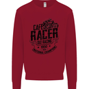 Cafe Racer Old Racing Motorcycle Biker Kids Sweatshirt Jumper Red