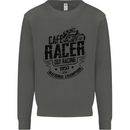 Cafe Racer Old Racing Motorcycle Biker Kids Sweatshirt Jumper Storm Grey