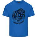 Cafe Racer Old Racing Motorcycle Biker Kids T-Shirt Childrens Royal Blue