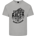 Cafe Racer Old Racing Motorcycle Biker Kids T-Shirt Childrens Sports Grey