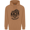 Cafe Racer Old Racing Motorcycle Biker Mens 80% Cotton Hoodie Caramel Latte