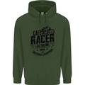 Cafe Racer Old Racing Motorcycle Biker Mens 80% Cotton Hoodie Forest Green