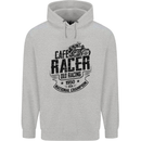 Cafe Racer Old Racing Motorcycle Biker Mens 80% Cotton Hoodie Sports Grey