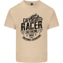 Cafe Racer Old Racing Motorcycle Biker Mens Cotton T-Shirt Tee Top Sand
