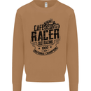Cafe Racer Old Racing Motorcycle Biker Mens Sweatshirt Jumper Caramel Latte