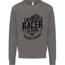 Cafe Racer Old Racing Motorcycle Biker Mens Sweatshirt Jumper Charcoal