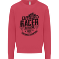 Cafe Racer Old Racing Motorcycle Biker Mens Sweatshirt Jumper Heliconia