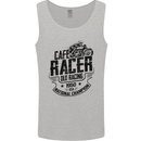 Cafe Racer Old Racing Motorcycle Biker Mens Vest Tank Top Sports Grey