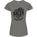 Cafe Racer Old Racing Motorcycle Biker Womens Petite Cut T-Shirt Charcoal