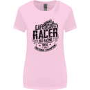 Cafe Racer Old Racing Motorcycle Biker Womens Wider Cut T-Shirt Light Pink