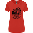 Cafe Racer Old Racing Motorcycle Biker Womens Wider Cut T-Shirt Red