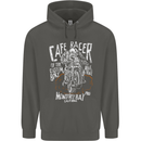 Cafe Racer Skull Motorcycle Biker Motorbike Childrens Kids Hoodie Storm Grey
