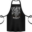Cafe Racer Skull Motorcycle Biker Motorbike Cotton Apron 100% Organic Black