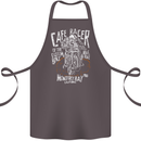 Cafe Racer Skull Motorcycle Biker Motorbike Cotton Apron 100% Organic Dark Grey