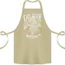 Cafe Racer Skull Motorcycle Biker Motorbike Cotton Apron 100% Organic Khaki