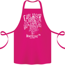 Cafe Racer Skull Motorcycle Biker Motorbike Cotton Apron 100% Organic Pink