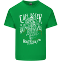 Cafe Racer Skull Motorcycle Biker Motorbike Kids T-Shirt Childrens Irish Green