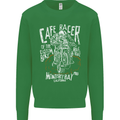 Cafe Racer Skull Motorcycle Biker Motorbike Mens Sweatshirt Jumper Irish Green