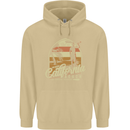 California Beach Surfing Surf Surfer Mens 80% Cotton Hoodie Sand