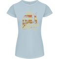 California Beach Surfing Surf Surfer Womens Petite Cut T-Shirt Light Blue