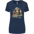 California Beach Surfing Surf Surfer Womens Wider Cut T-Shirt Navy Blue
