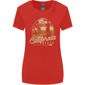 California Beach Surfing Surf Surfer Womens Wider Cut T-Shirt Red