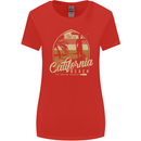 California Beach Surfing Surf Surfer Womens Wider Cut T-Shirt Red