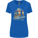 California Beach Surfing Surf Surfer Womens Wider Cut T-Shirt Royal Blue
