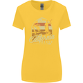 California Beach Surfing Surf Surfer Womens Wider Cut T-Shirt Yellow