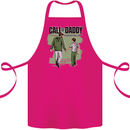 Call of Daddy Funny Parody Father's Day Dad Cotton Apron 100% Organic Pink