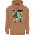 Call of Daddy Funny Parody Father's Day Dad Mens 80% Cotton Hoodie Caramel Latte