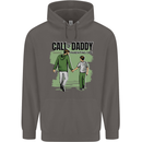 Call of Daddy Funny Parody Father's Day Dad Mens 80% Cotton Hoodie Charcoal