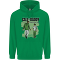 Call of Daddy Funny Parody Father's Day Dad Mens 80% Cotton Hoodie Irish Green