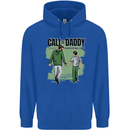 Call of Daddy Funny Parody Father's Day Dad Mens 80% Cotton Hoodie Royal Blue