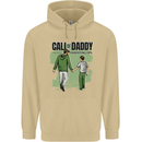 Call of Daddy Funny Parody Father's Day Dad Mens 80% Cotton Hoodie Sand