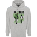 Call of Daddy Funny Parody Father's Day Dad Mens 80% Cotton Hoodie Sports Grey