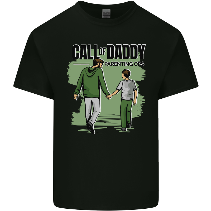 Call of Daddy Funny Parody Father's Day Dad Mens Cotton T-Shirt Tee Top Black