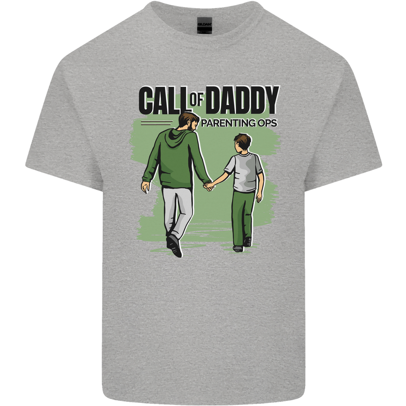 Call of Daddy Funny Parody Father's Day Dad Mens Cotton T-Shirt Tee Top Sports Grey