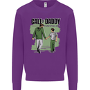 Call of Daddy Funny Parody Father's Day Dad Mens Sweatshirt Jumper Purple