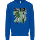 Call of Daddy Funny Parody Father's Day Dad Mens Sweatshirt Jumper Royal Blue