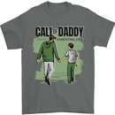 Call of Daddy Funny Parody Father's Day Dad Mens T-Shirt Cotton Gildan Charcoal