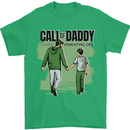 Call of Daddy Funny Parody Father's Day Dad Mens T-Shirt Cotton Gildan Irish Green